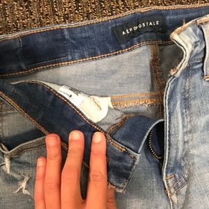 AeroPostal Jean shorts with holes